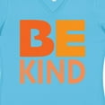 thumbnail image 4 of Inktastic Be Kind Logo in Orange Women's V-Neck T-Shirt, 4 of 5