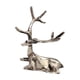thumbnail image 1 of Escultura de ciervo, estatua de animal, regalo decorativo para comedor, mesa y sala de estar. Plata oscura, 1 of 9
