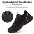 thumbnail image 5 of Men's Trail Running Shoes Lightweight Breathable Hiking Shoes Non Slip Outdoor Walking Sneakers for Travel Trekking Camping, 5 of 8
