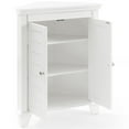 thumbnail image 5 of Bowery Hill 2-Door Coastal Wood Corner Storage Cabinet in White, 5 of 13