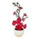 thumbnail image 2 of Planta Flores Artificiales Colco 2 Uds decoración del Hogar Rosa Rojo, 2 of 8