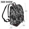 thumbnail image 2 of Disketp Black Cats In A Garden Mochila de Cuero para Mujer, Bolso de Espalda Antirrobo con Estilo para Viaje, Trabajo y Uso Diario, 2 of 4