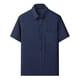 thumbnail image 2 of pstuiky camisetas de hombre, Camisa informal de manga corta, lisa, cómoda y con cuello vuelto para hombre camisas casuales para hombre s, 2 of 3