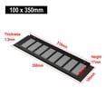 thumbnail image 2 of 100mm Aluminium Rectangular Cabinet Wardrobe Air Vent Grille Ventilation-Cover, 2 of 7