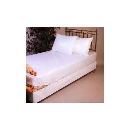 Soft Vinyl Fitted College Dorm Mattress Cover, Size Twin Extra Long, 39