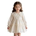 thumbnail image 4 of MEZZALL Girls Summer Casual Dress With Floral Print And Ruffle Sleeves For Toddler And Kids Party O-Neck Relaxed Fit Dresses, 4 of 6