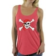 thumbnail image 1 of Awkward Styles Women's Jolly Roger Skull Graphic Racerback Tank Tops Day of Dead Pirate Skull, 1 of 4