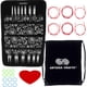 thumbnail image 1 of ChiaoGoo Twist Red Lace Juego completo de agujas de tejer circulares intercambiables 7400-C de 4 pulgadas, tamaños US 2 3 4 5 6 7 8 9 10 10.5 11 13 15 con 6 cordones, paquete con 1 bolsa para proyecto, 1 of 6