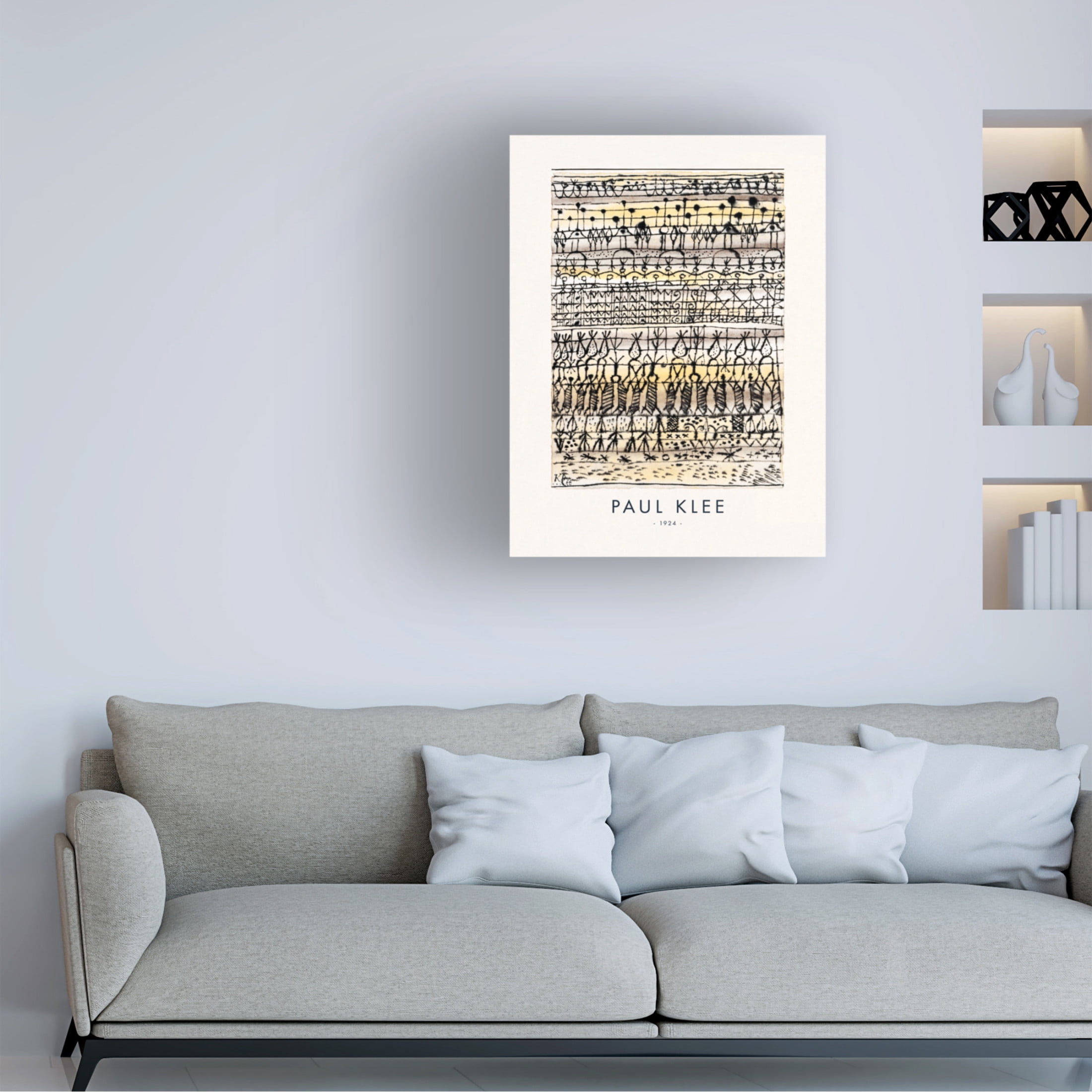 Trademark Fine Art Pictufy Cooling in a hot zone garden 1924 Canvas Wall Art