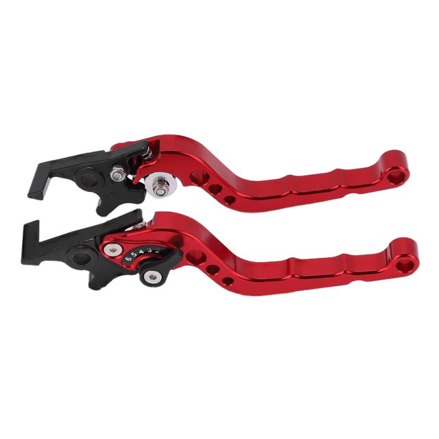 Levier de Frein, Poignée de Frein Universelle de Remplacement Usure 2pcs pour Accessoires de Moto Noir, Bleu, Rouge