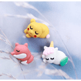 thumbnail image 4 of Resina Animal Flor Frutas Slime Charms Flatback para la caja del teléfono Adorno Scrapbooking Manualidades Hacer Pinza para el cabello Diadema DIY Artesanía Joyería Decoración, 10 piezas Zorro oso de fresa  Juguete, 4 of 4