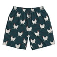 thumbnail image 3 of Uemuo Funny Chicken Pattern Men's Swim Trunks Hawaiian Beach Bathing Suit Swimsuits Beach Quick-Dry Shorts with Pockets-Small, 3 of 9