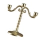 thumbnail image 5 of Candelabro de metal único con tres brazos, candelabro ornamental sólido, estable Estilo B, 5 of 9