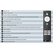 Replacement Remote Control for Hisense Smart Google TV，for Hisense 4K UHD ULED Google TVs-No Voice
