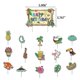 thumbnail image 3 of Tropical Hawaiian Theme Happy Birthday Party Decor Banner Balloon Cake/cupcake Toppers Kit, 3 of 4