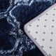 thumbnail image 4 of Alfombra de área azul marino para sala de estar, suave, de lujo, para dormitorio, grande, esponjosa, de felpa, grande, cómoda, alfombra de área (2 x 5 pies, azul marino/blanco) JAMW Sencillez, 4 of 5