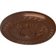 thumbnail image 3 of Ekena Millwork 20"OD x 1 3/8"P Randee Ceiling Medallion (Fits Canopies up to 3 7/8"), Hand-Painted Copper Penny, 3 of 6