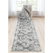 Custom Size Runner - Choose Your Length - Patras Ivory Vintage Medallion 27 Inches Wide x 10 Feet Long Runner Rug (27 in. x 10 ft.)