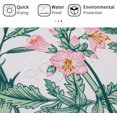 thumbnail image 5 of Green Floral Shower Curtain, Spring Cute Wild Flower Herb Plant Nature Shower Curtain, Country Aesthetic Shabby Chic Botanical Decorative Fabric Shower Curtain for Bathroom Decor, 72 x 72, 5 of 6