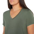 thumbnail image 3 of Remera Favorita de Cuello en V para Mujer GAP Verde Endivia XL, 3 of 6