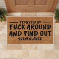 thumbnail image 6 of Funny Welcome Doormat, Outdoor Rug Many Beautiful Patterns Soft Absorbent Water Non-Slip Easy-Clean 15.7x23.6in Brown, 6 of 7