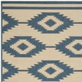 thumbnail image 3 of SAFAVIEH Beach House Vasiliki Geometric Indoor/Outdoor Area Rug, Blue/Creme, 5'3" x 7'6", 3 of 5