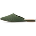thumbnail image 3 of Journee Womens Aniee Slip On Almond Toe Mule Flats, Widths Available, 3 of 10