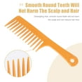 thumbnail image 3 of Unique Bargains 9.65" Plastic Wide Tooth Shower Hair Comb, Detangling, Brown, 2 Piece, 3 of 7