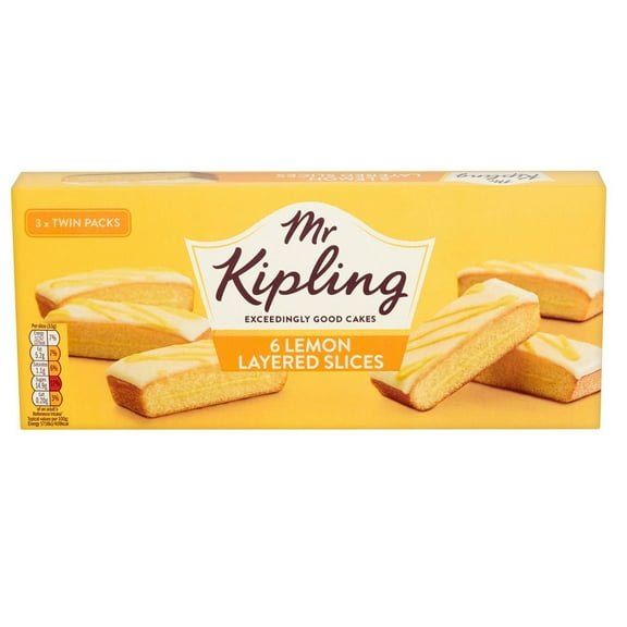 Mr Kipling Lemon Layered Slices 6pk 318g