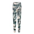 thumbnail image 3 of Dndkilg Christmas Yoga Pants Snowflake Holiday Workout High Waisted Jogging Pants Funny Print Tummy Control Clothing Tight Yoga Leggings Green 2XL, 3 of 4
