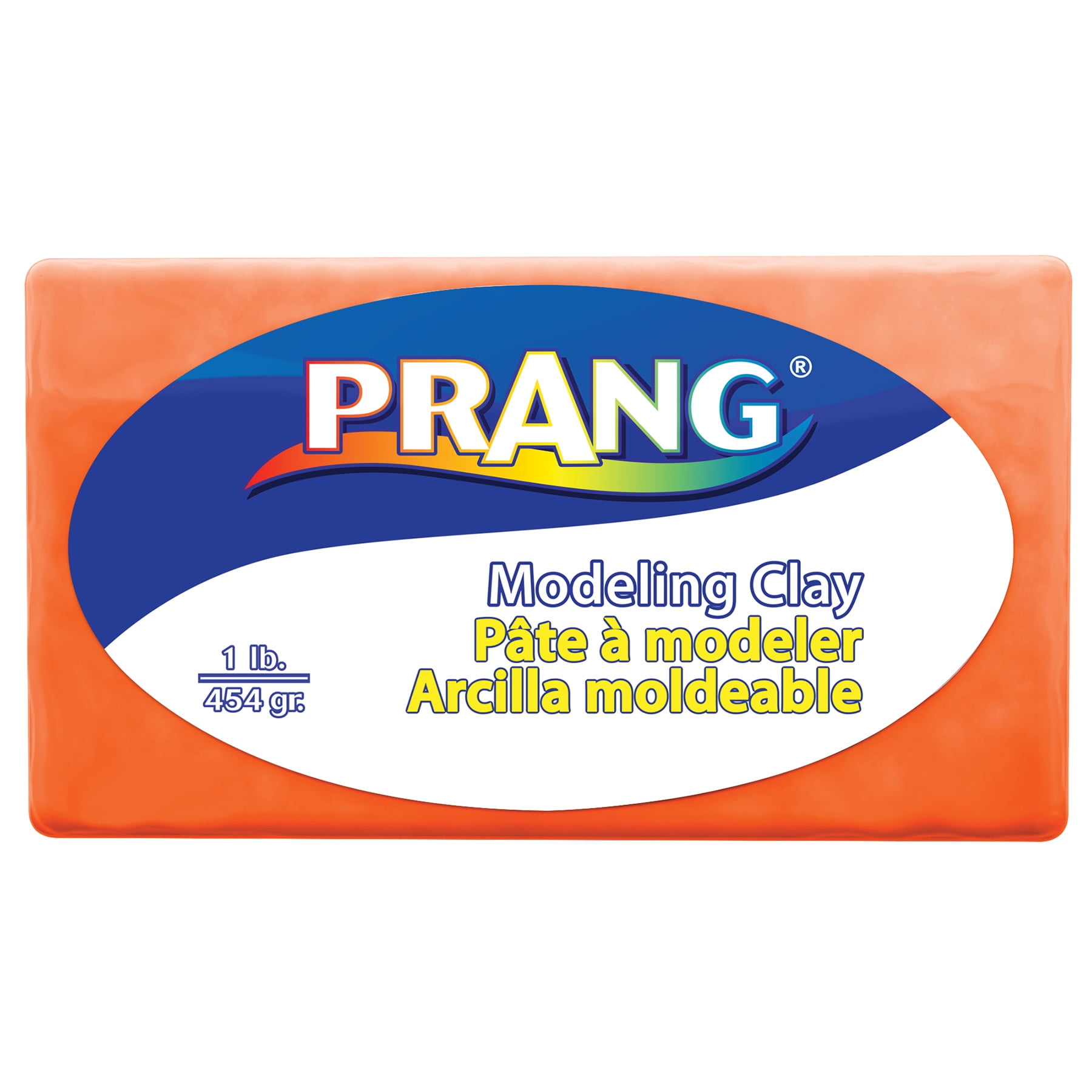 Prang Modeling Clay, 1 lb. Per Pack, Orange, Pack of 12