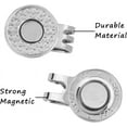 thumbnail image 2 of 2Pcs Funny Golf Ball Marker Hat Clip, Golf Ball Markers with Metal Magnetic Hat Clips, Golf Putting Alignment Tool, Golf Accessories for Men, Golf Lovers, Gifts, 2 of 7