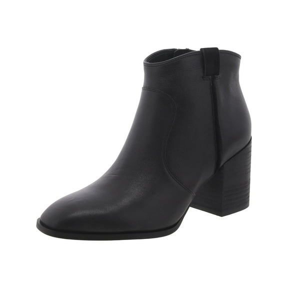 Vionic Womens Regan Leather Square Toe Booties