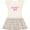 Natural with Stripes, variant on Inktastic Valentine's Day Daddy's Girl Girls Toddler Dress
