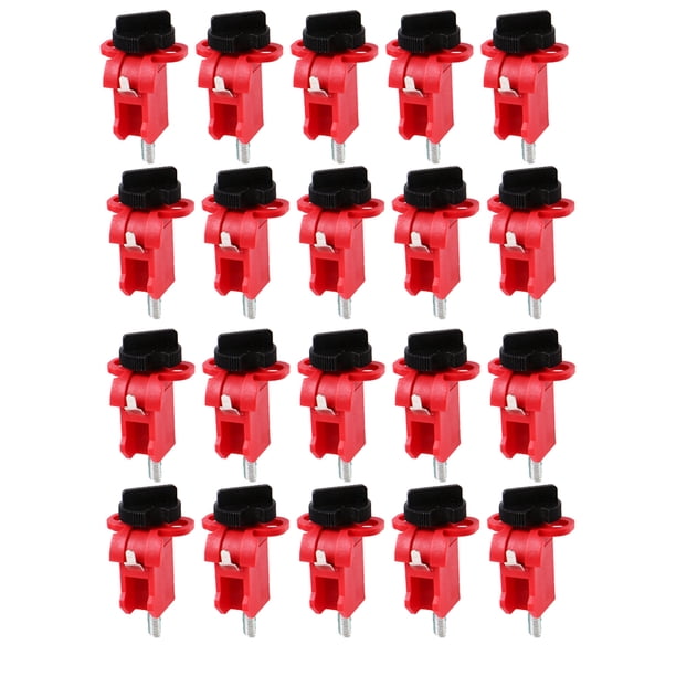 Mini interruptor de circuito seguro de resistencia a la resistencia al desgaste ajustable, rojo, rojo, rojo, candado industrial, productos antirrojos MCT 20 piezas Kearding TO001363-03B
