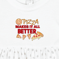 thumbnail image 4 of Inktastic Pizza Makes It All Better Girls Baby Dress, 4 of 5