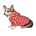 thumbnail image 7 of Haiem Retro Lobsters for Winter Dog Hoodie Sweatshirts with Pockets Warm Dog Clothes for Small Dogs Chihuahua-X-Small, 7 of 7