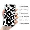 thumbnail image 2 of Black Flowers Case Compatible with iPhone 14 Plus,Unique Art Design TPU Bumper Cover Case, 2 of 5