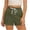 Army Green, variant on Zedker Women's 3" Swim Board Shorts High Waisted Swimsuit Bottoms Tummy Control Swimming Trunks with Liner Pockets Size S-XXL