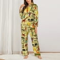 thumbnail image 2 of Disketp Ethnic African for Pajamas Set Long Sleeve Sleepwear Womens Button Down Nightwear Pj Sets-X-Large, 2 of 7