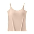 thumbnail image 3 of Loopsun Womens Pajama Tank Top, Women's Solid Color Seamless Sleevesless Underwear Shirt Top Beige,XXXXL, 3 of 5