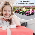 thumbnail image 6 of TOBBI 12V Electric Battery-Powered Ride On Toy Tractor Trailer, Green, 6 of 7