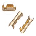 thumbnail image 4 of Terminal de engarzado de latón de 100 piezas, terminal de engarzado de empalme rápido de pala de 0,3-1,5 mm Conector de acoplamiento de latón Botón de presión de línea Conectores de empalme rápido, 4 of 4