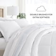 thumbnail image 6 of Noble Linens Down Alternative Ocean Waves White Light Blue Reversible Comforter Set, 6 of 8