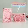 thumbnail image 4 of For iPad 11th A16 2025 and iPad 10th Generation Case 10.9 Inch 2022 Cute Pink Pig Cover 3D Cartoon with Rotating Handle Stand + Shoulder Strap Soft Silicone Kids Case for iPad 10th Gen, 4 of 7