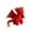 Red, variant on Toyhbin - Mini Black Palm Pals - Plush Pocket Soft Stuffed Dragon Shape Doll (with card)- Adorable Stuffed Animal
