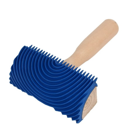 - Unique Bargains MS19A Home Wall Grain Wooden Handle Rubber Wood Graining DIY Tool 7