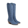 thumbnail image 5 of DREAM PAIRS Women's Knee High Cowboy Boots Classic Embroidered Western Boots with Pointed Toe Flexible Non-Slip Chunky Heel Boots, 5 of 6
