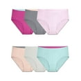 thumbnail image 1 of Fruit Of The Loom Womens Breathable Micro-Mesh Low-Rise Brief Panty 6 Pack, 8, 1 of 2