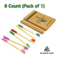 Virgin Forest Bamboo Toothbrush, Natural Eco Friendly Wood Toothbrushes